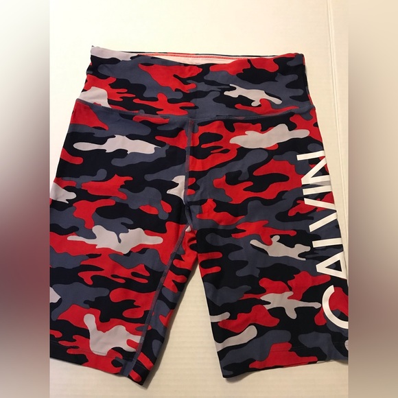 Calvin Klein Performance Americana Camo Print Bike Shorts - Picture 3 of 5
